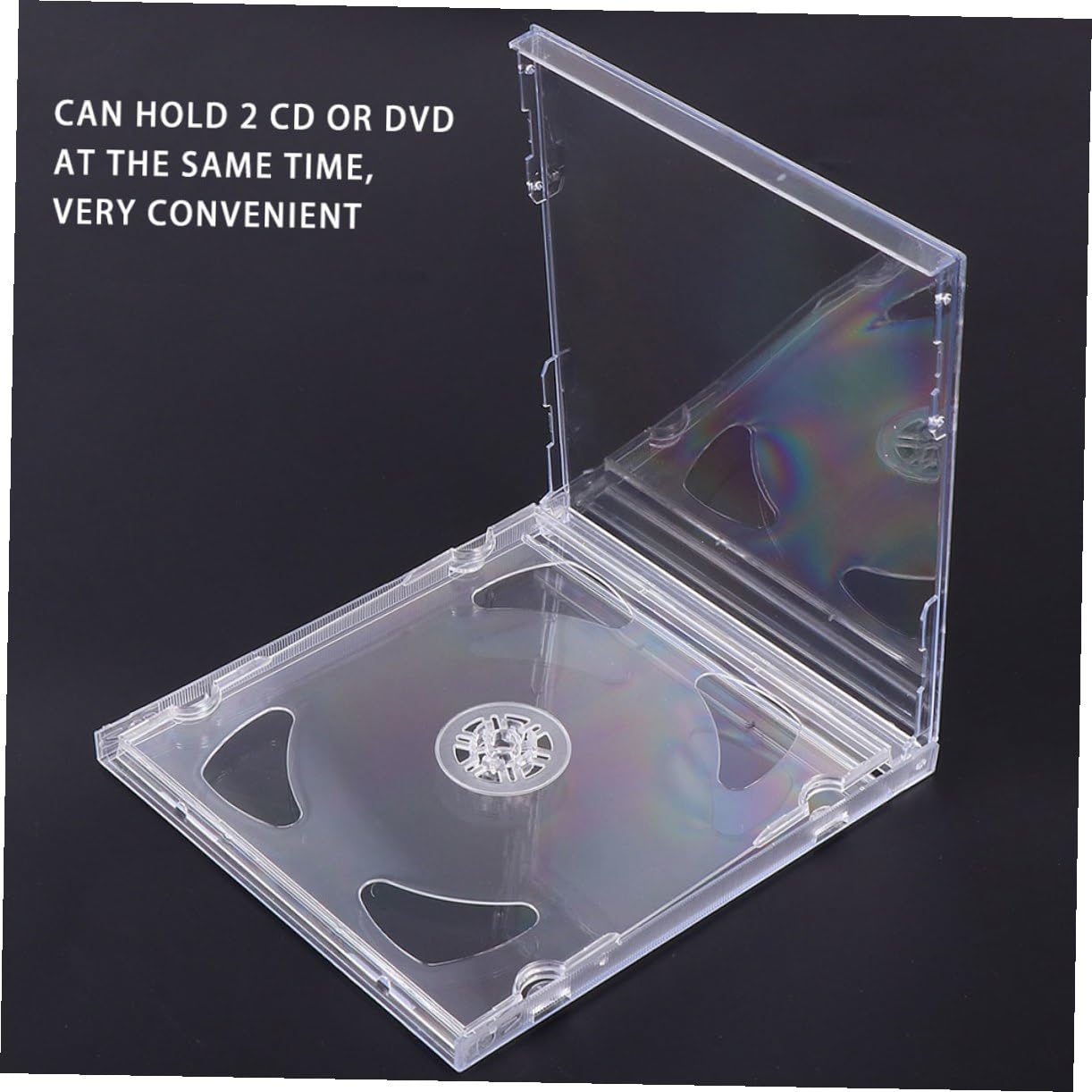 SOLUSTRE 25stücke Transparente Cd-hüllen DIY-DVD-verpackungen Tragbare Medien-aufbewahrungsboxen für Zuhause für Hochzeitsvideos und Kindertagebücher
