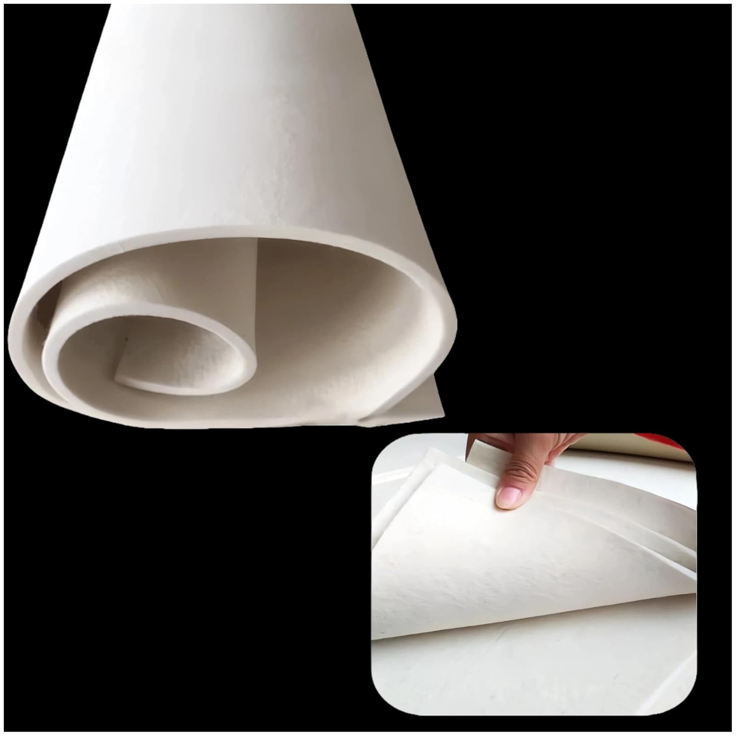 Industrial Oil-Absorbing Wool Felt - 1 Piece, Thickness 3mm/5mm/10mm Optional, Sizes 50mm×50cm & 1m×1m, for Oil Cleanup, Machinery Dustproof 1M*1M Thk.3MM