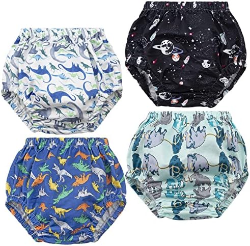 Potty Training Underwear for Boys, Toddler Rubber Swim Diaper Cover, Plastic Pants for Toddlers Training Pants, Training Underwear for Boys 3T