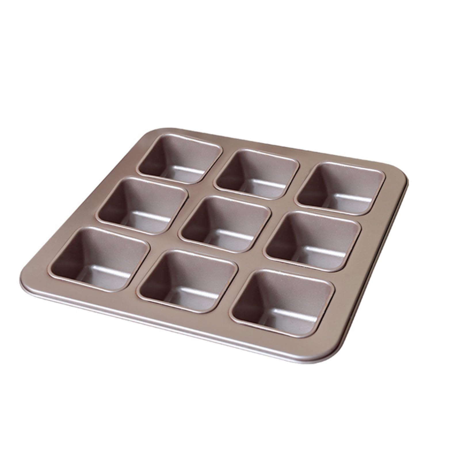 MAGICLULU Moule à Gâteau Carré 9 Cavités en Acier Carbone Antiadhésif Chauffage Uniforme pour Pâtisserie Maison et Cuisson