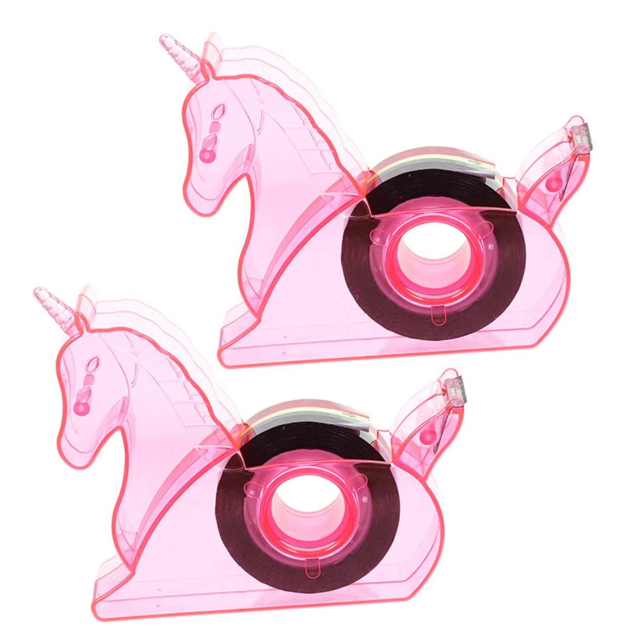 Gadpiparty 3 Set Nastro Adesivo Per Scrivania Piccolo Ufficio Per Nastro Adesivo Da Scrivania Dispenser Per Nastro Adesivo Da Tavolo Dispenser Per Nastro Adesivo Carino 2 pezzi*3