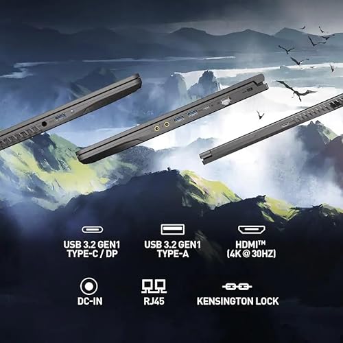 15,6" sottile A15 Gaming Laptop, DDR5 RAM, NVIDIA GeForce RTX 4050, Intel Core i5-13420H (Beat i7-11800H), display FHD, tastiera retroilluminata, HDMI, Wi-Fi 6, Bluetooth (32 GB RAM e 1 TB SSD) - Notebook - Immagine 3