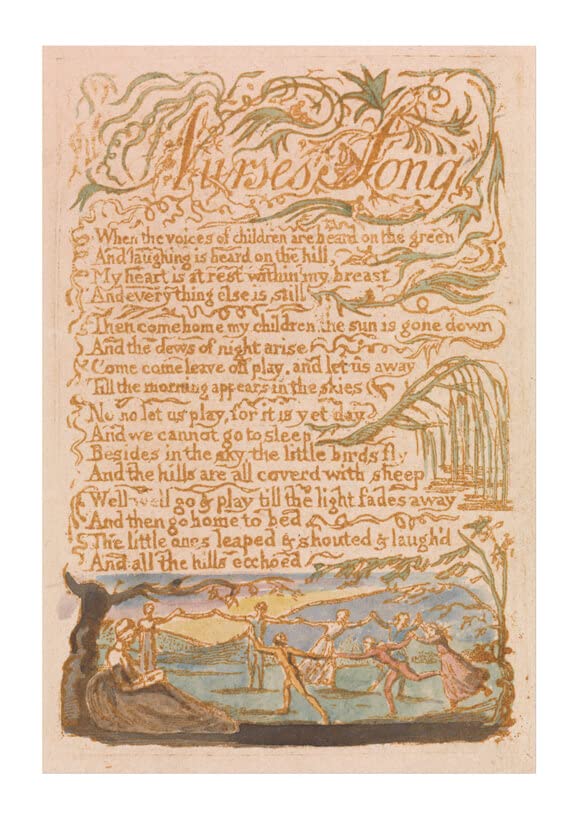 Affiche encadrée William Blake Songs of Innocence cadre premium petit format
