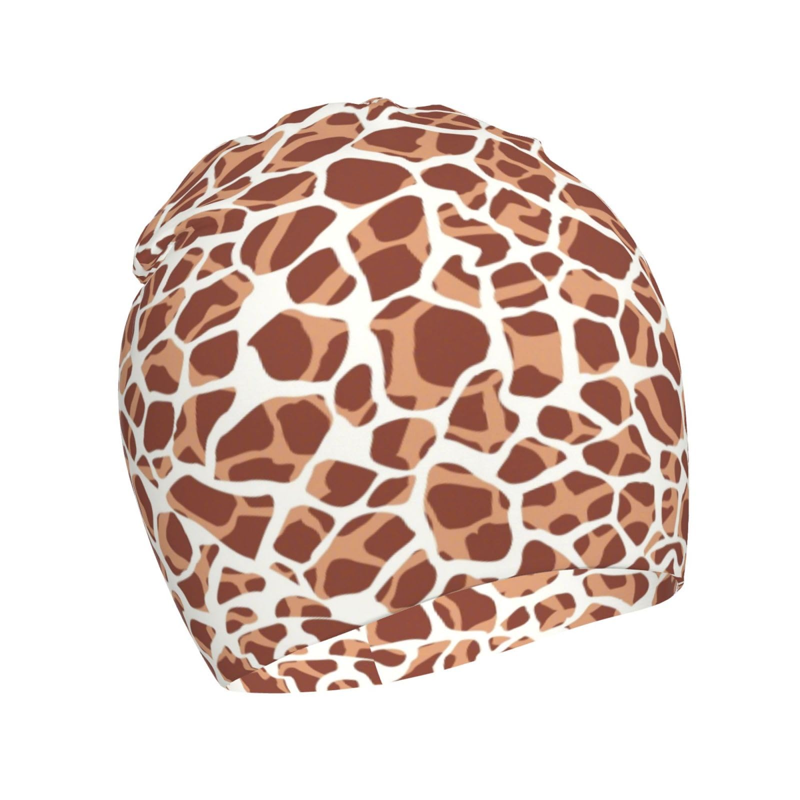 Rqzwdq Funny Giraffe Animal Print Kids Beanie Hats Warm Knit Beanie Cap Skull Caps Gifts Decor for Boys Girls White
