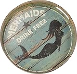 Primitives by Kathy Round Distressed Decorative Tray 12.5