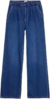 Mustang Normal Bel Bol Paça Geniş Fit İndigo Denim Pantolon, 5003277325