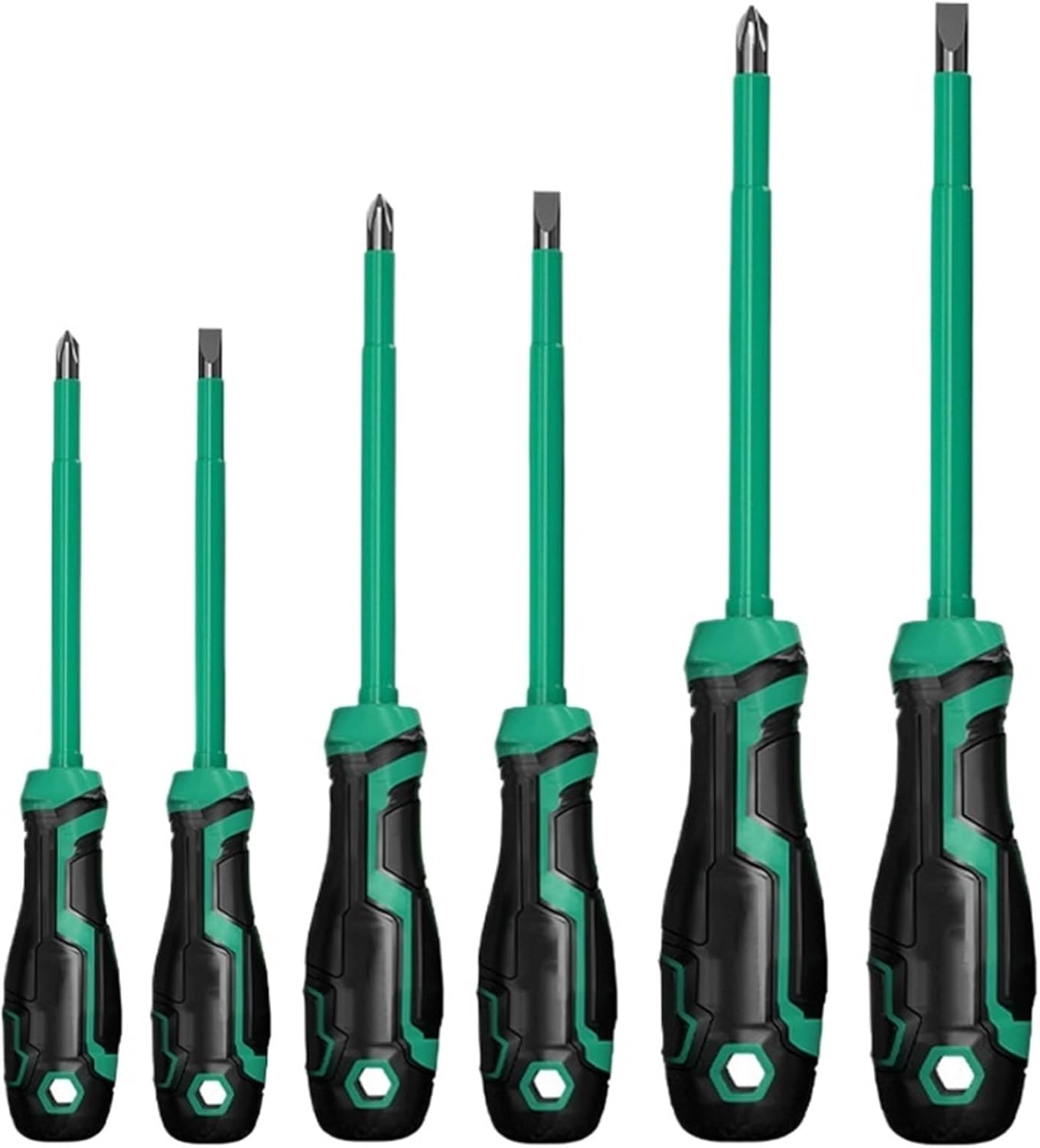 1pcs Insulated Screwdriver Slotted Phillips Nut Driver Magnetic Screw Key Bits Electrician's Professional Maintenance Hand Tools(6x150 Phillips 1pcs)