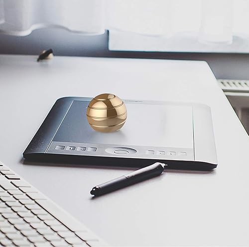 Miniatura 34 de Kinetic - Pelota de juguete de escritorio, juguetes giratorios cinéticos de escritorio de 1.54 pulgadas, ilusión óptica, juguetes para ansiedad