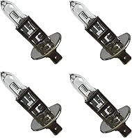 Vista 1 de Bombilla halógena H1 para faros delanteros de 24 V 70 W (paquete de 4 unidades), luz blanca, 4300 K, cuarzo, halógena, repuesto para faros