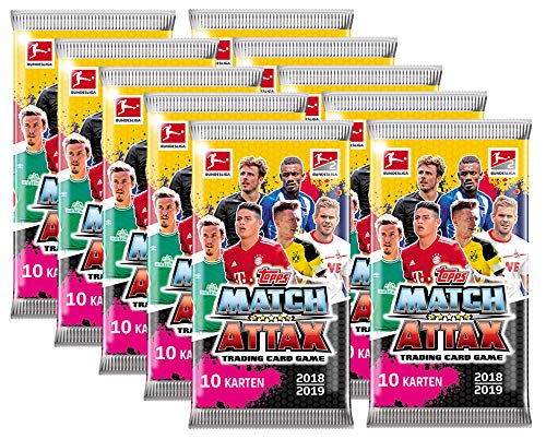 Preisvergleich Produktbild Topps Match Attax 2018 / 19 - 10 Booster - Deutsch