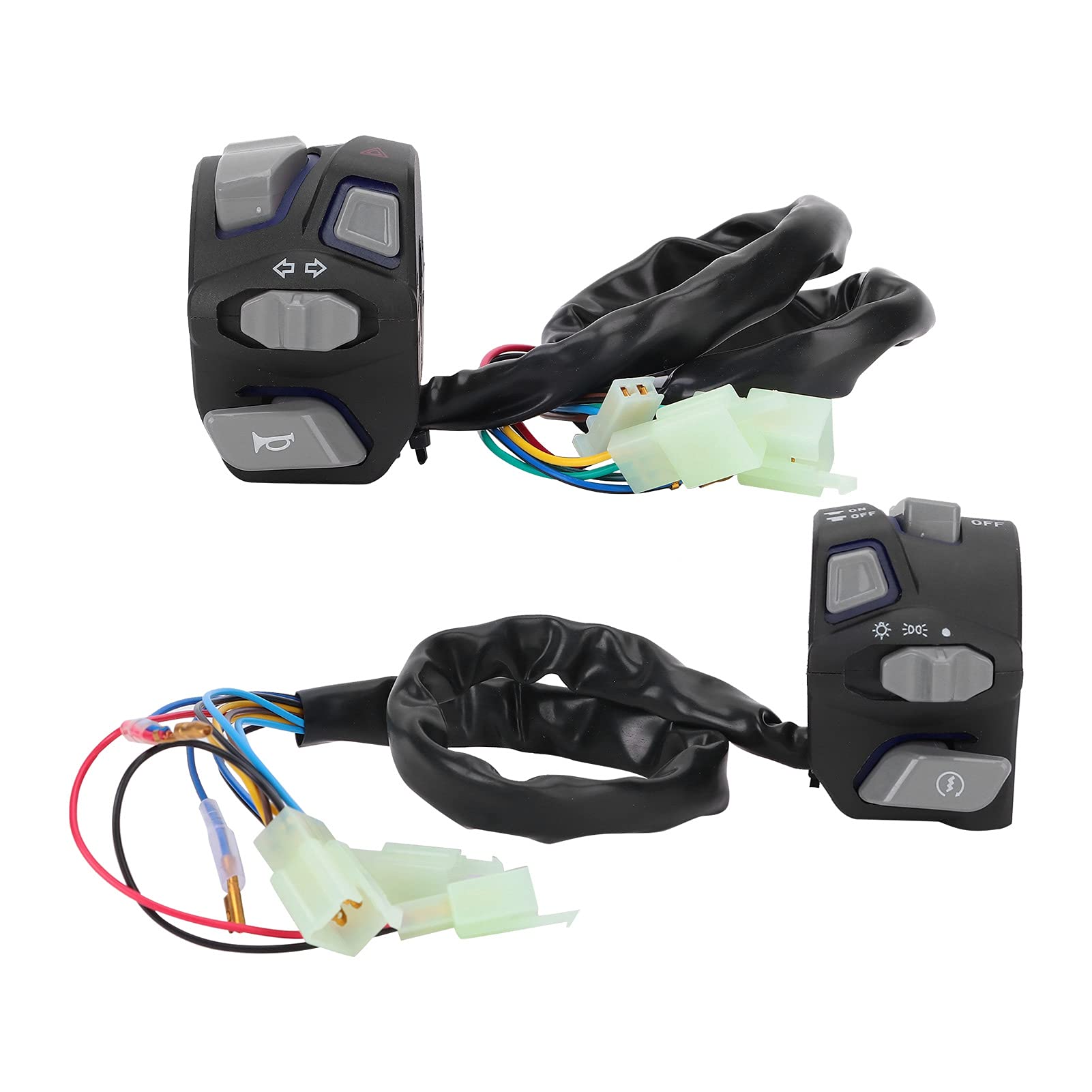 22mm Motorrad Lenker Schalter Wasserdicht Universal für Blinker Licht & Hupe