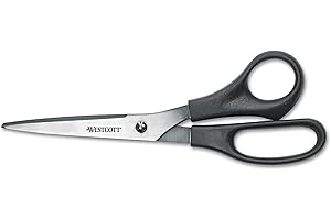 Westcott 13135 Value Line Stainless Steel Shears: The 8-Inch Black Scissor Standard