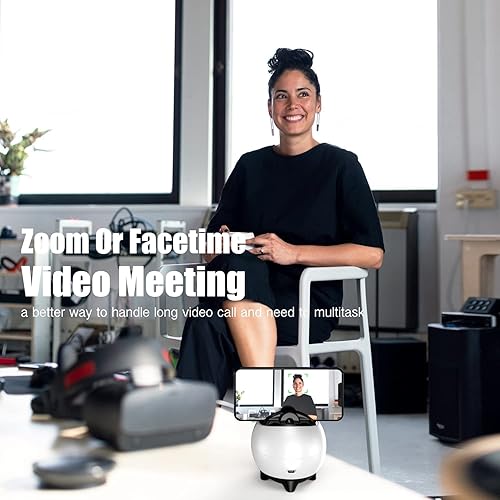 Miniatura 5 de funimy Trípode de seguimiento facial automático soporte de teléfono inteligente de 360 rotaciones soporte de montaje Carmera para seguimiento de