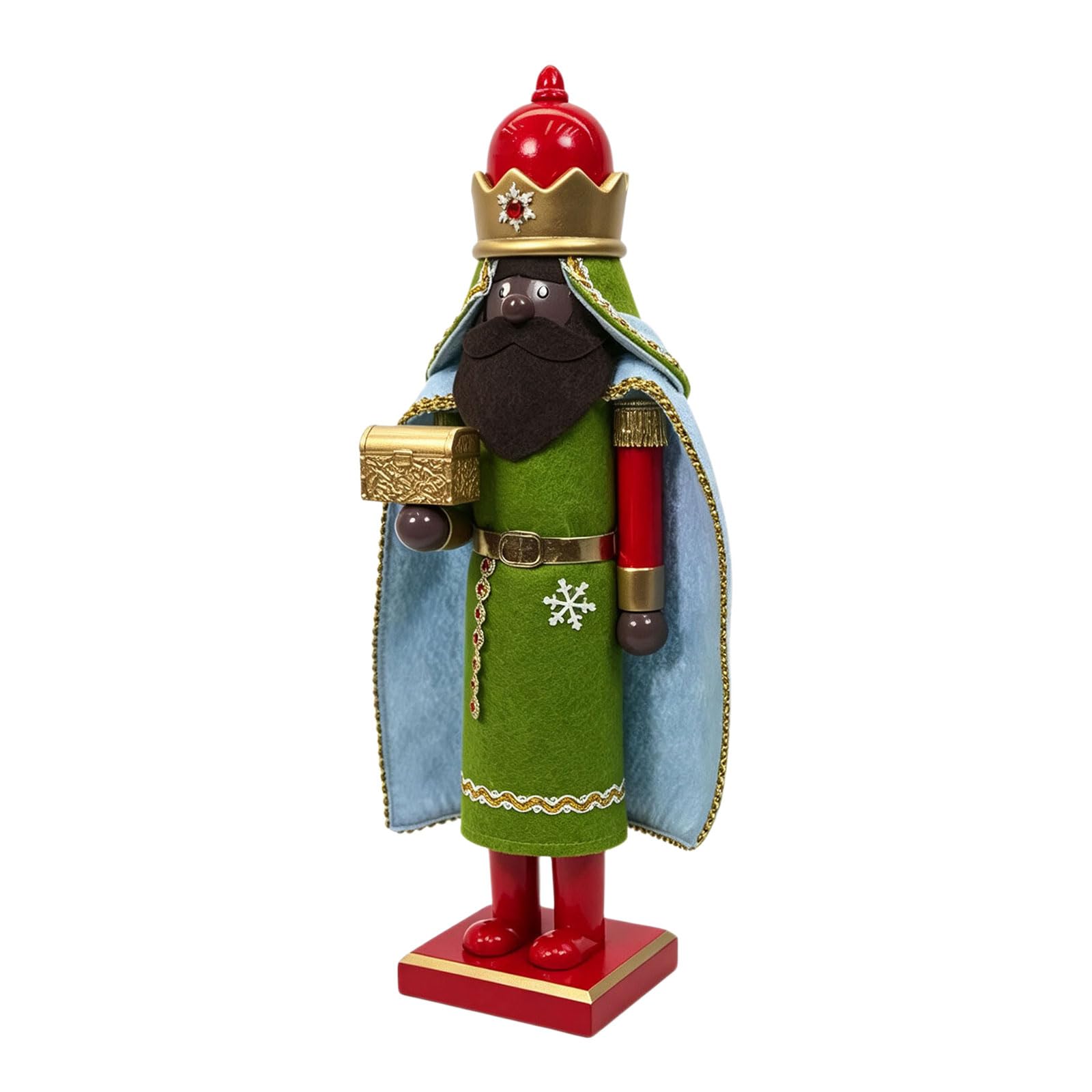 PANGBOER de decoración navideña de Madera Hecha a Mano para repisa, Consola, Estante, Festiva, casa de Vacaciones, Pieza Decorativa para coleccionista, de Rey de Temporada, Adorno de de de