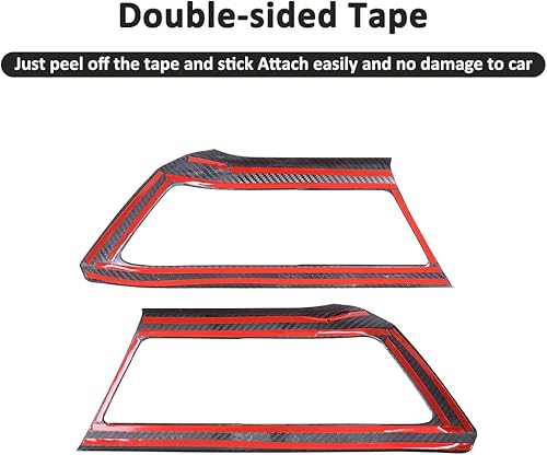 Miniatura 7 de YIWANG Cubierta de anillo de decoración de cuenco de fibra de carbono 100% real para Land Rover Defender 90 110 2020-2022 accesorios de automóvil