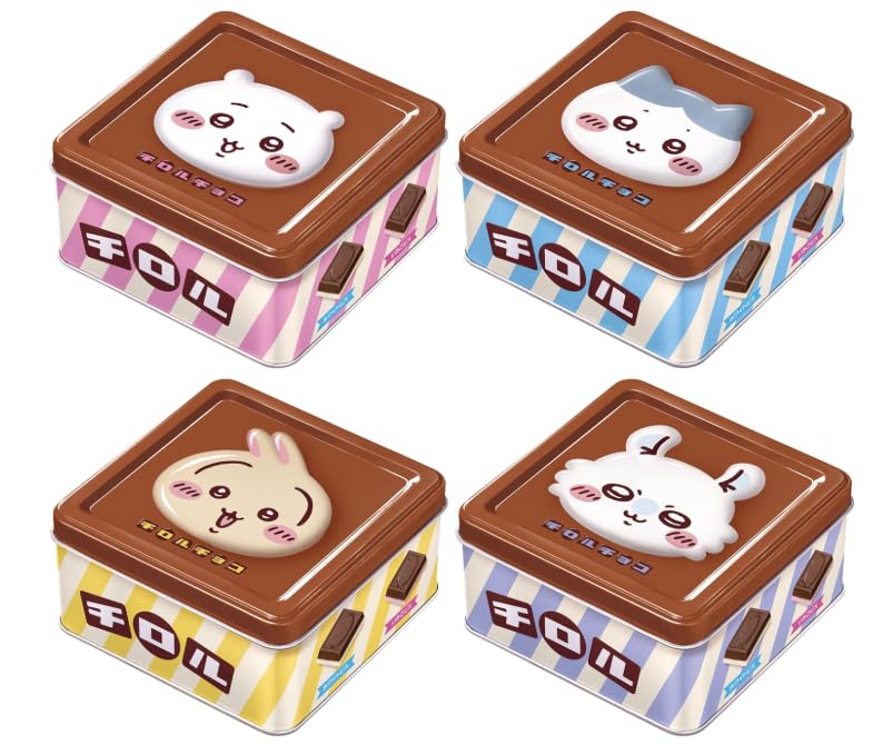 ちいかわ チロルチョコ缶 フルコンプ 4種セット Amazon.co.jp: 映画 ちぃかわ 4種コンプリートセット チロル ちいかわ