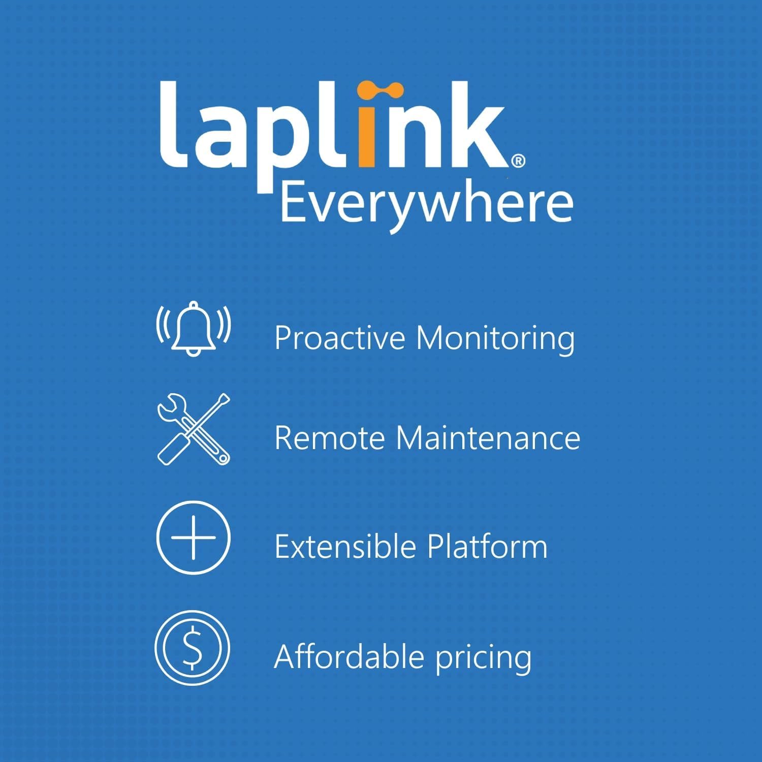 Laplink Everywhere Premium - Cloud RMM para Windows - Fácil configuración, implementación y administración sin infraestructura de TI adicional - 10 dispositivos durante 24 meses
