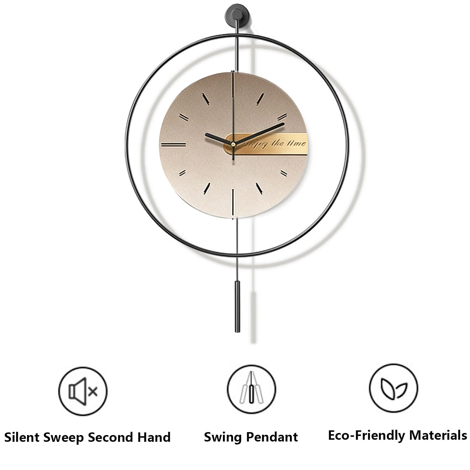 Cuadro Decorativo En 3d Arenisca Con Reloj Pared Reloj Pared Moderno Tira Luces Led Mecanismo Silencioso Ideal para Salones Dormitorios Y Pasillos StyleA 60x60cm/23.6x23.6in