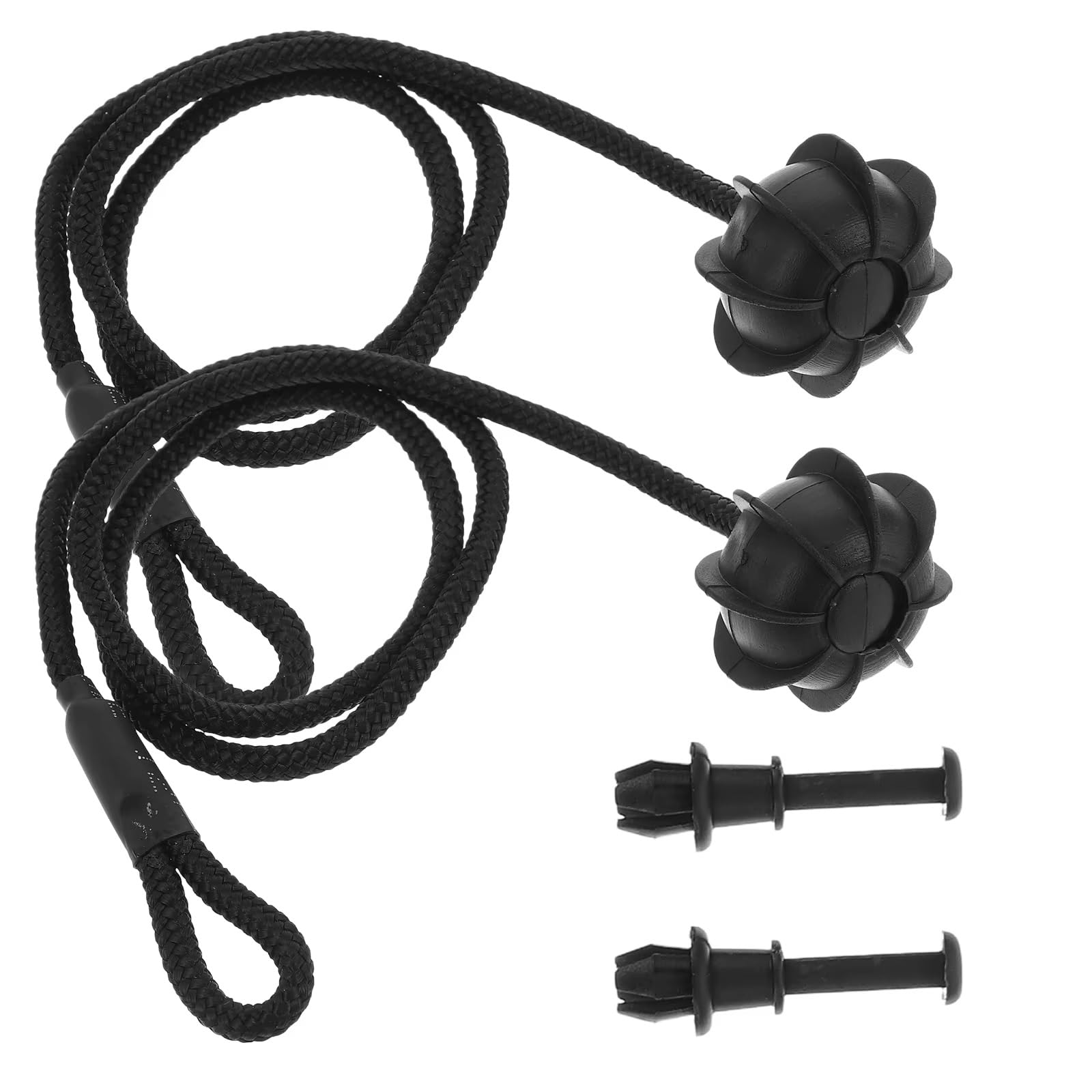 Parcel Shelf String Rope 47cm 2 Sets Universal Trunk Partition Lanyard Parcel Shelf Cord Car Luggage Rope Elastic Flat Adjustable Bungee Cords