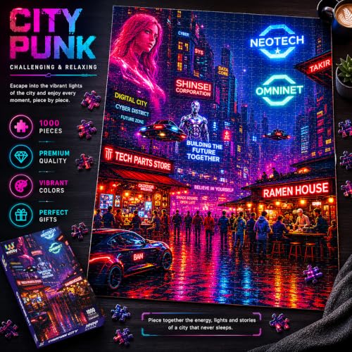 Image of Webby Cyberpunk Jigsaw Puzzle 1000 Pieces
