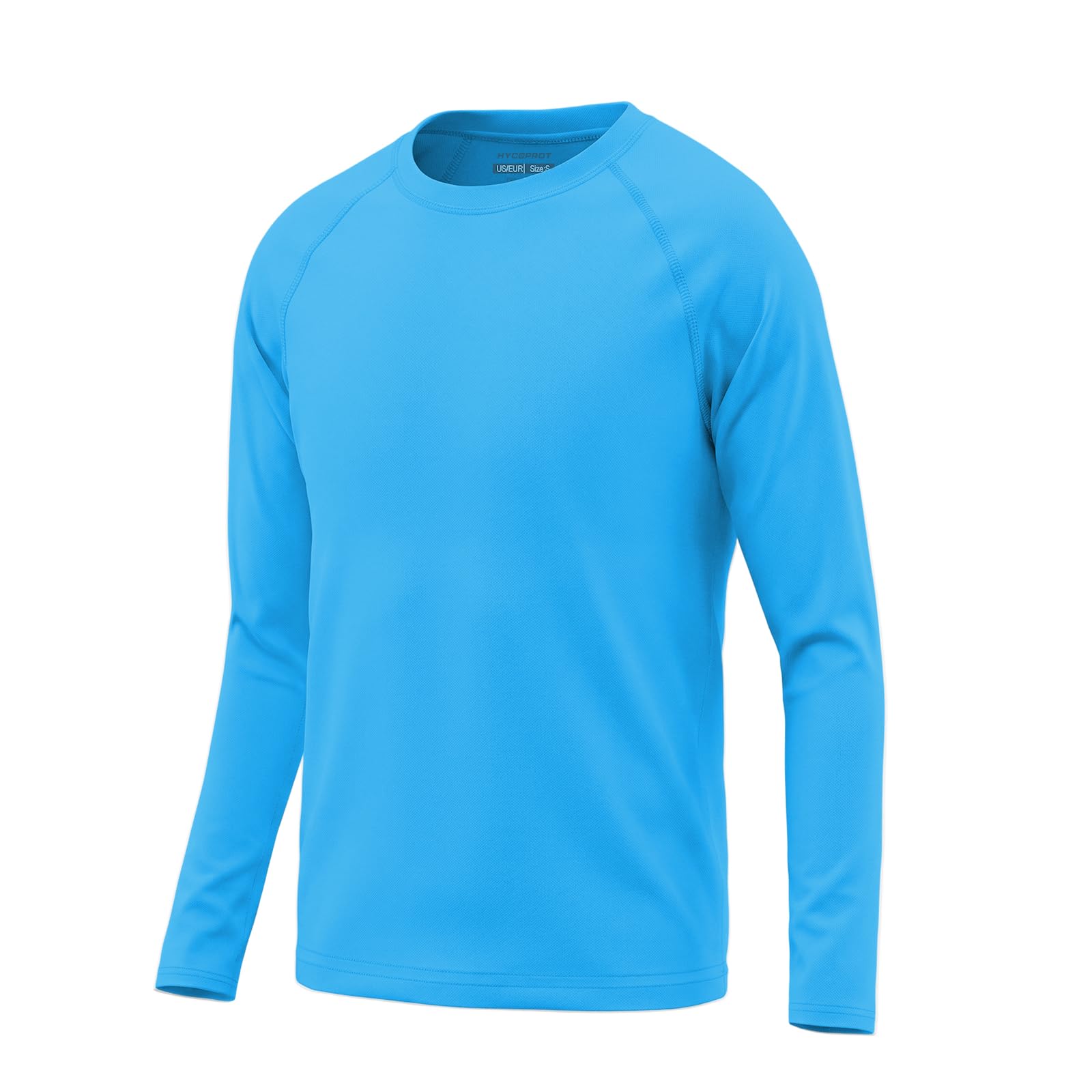 HYCOPROT UPF 50+ Maglietta UV per Bambini a Maniche Lunghe Asciugatura Rapida Maglietta da Bagno, Nuoto Rash Guard Top Traspirante per Ragazzi 5-14 Anni per Sport Acquatici e attività All'Aperto