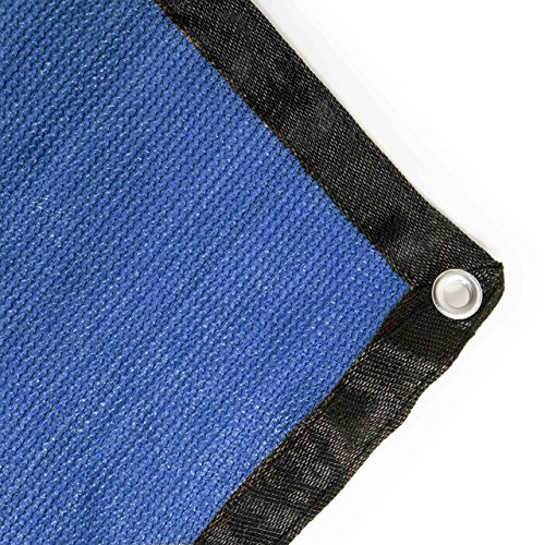 Aleko Fence Privacy Screen Mesh | Outdoor Backyard Fencing Windscreen | Shade Cover Mesh Fabric With Grommets | 6 X 50 Feet | Blue | Plk0650Blue #TOP2