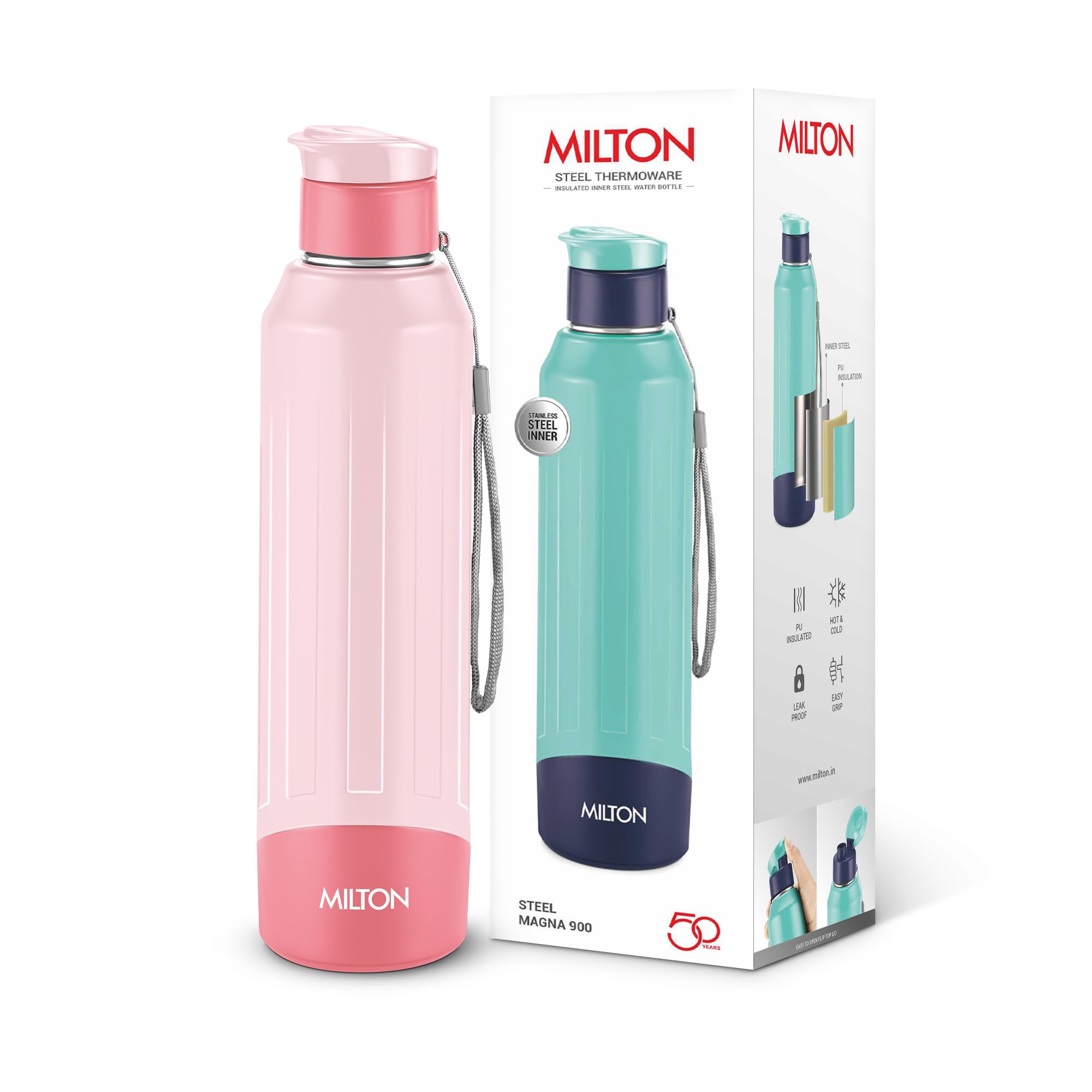 Milton Steel Thermoware - Hot & Cold Water Bottle -15 Milton Steel Thermoware - Hot & Cold Water Bottle -15