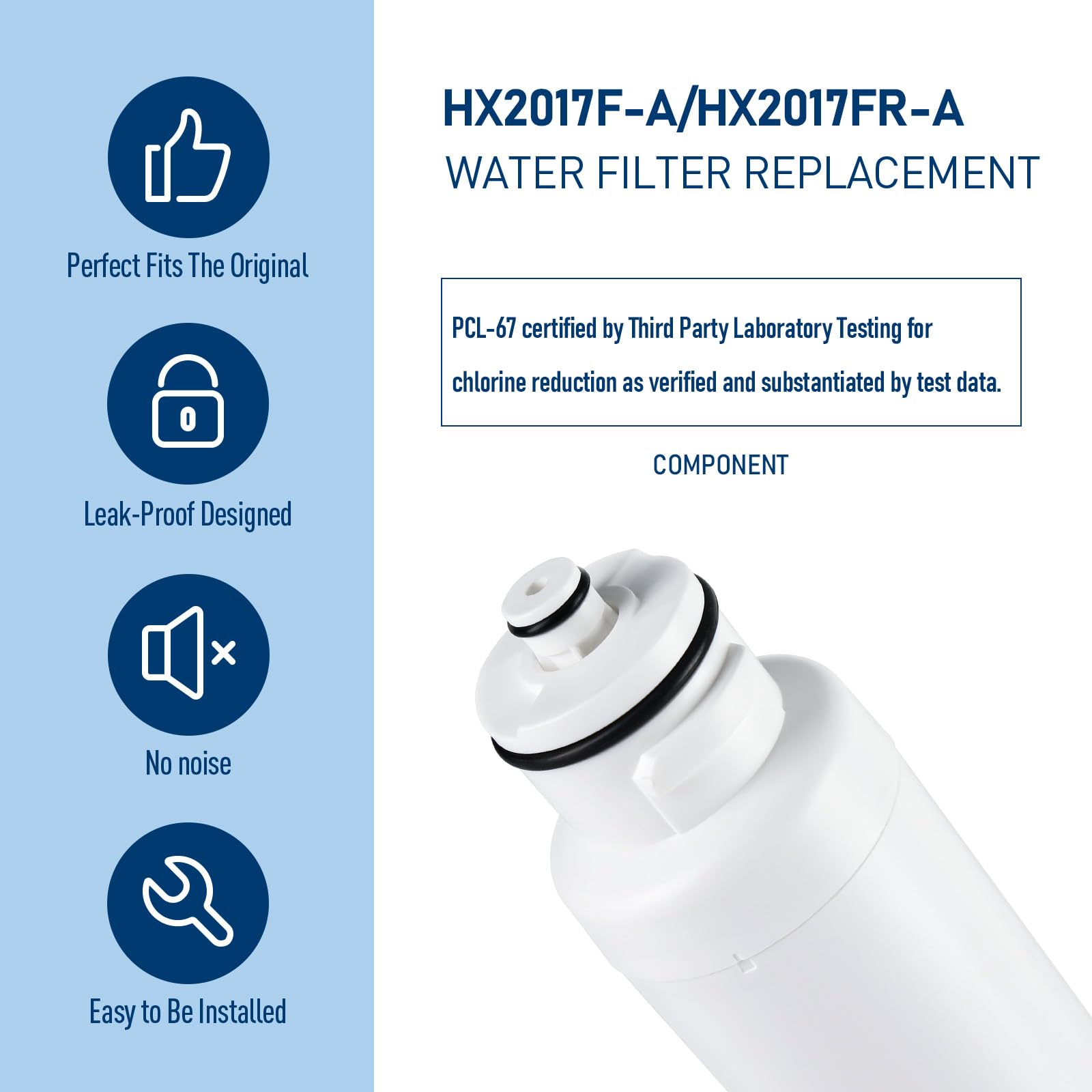 HX2017FR-A/HX2017F-A/HRF266N6CSE1 Wasserfilter, 3er-Pack