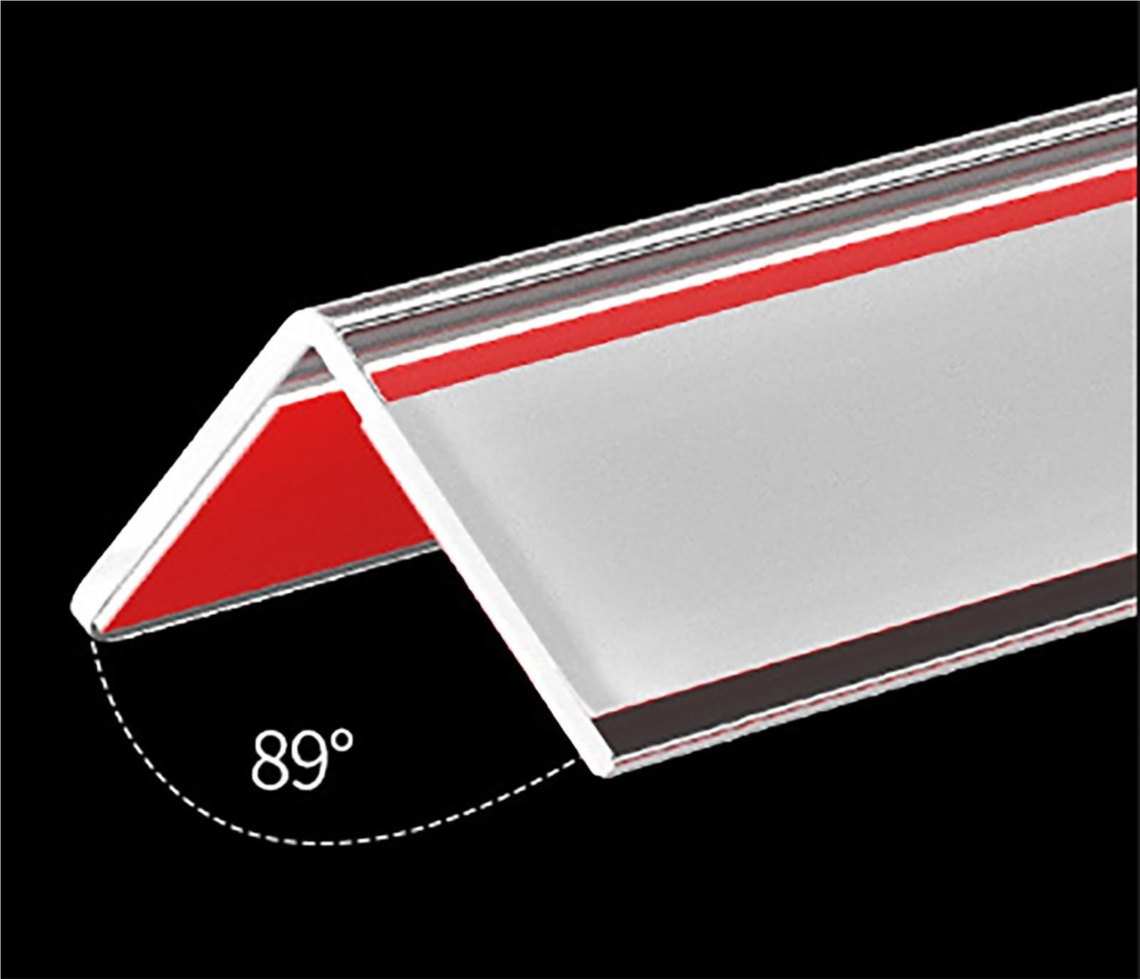 Protectores de esquinas en forma de L, Borde protector de esquina transparente autoadhesivo(0.004x2.7meters)