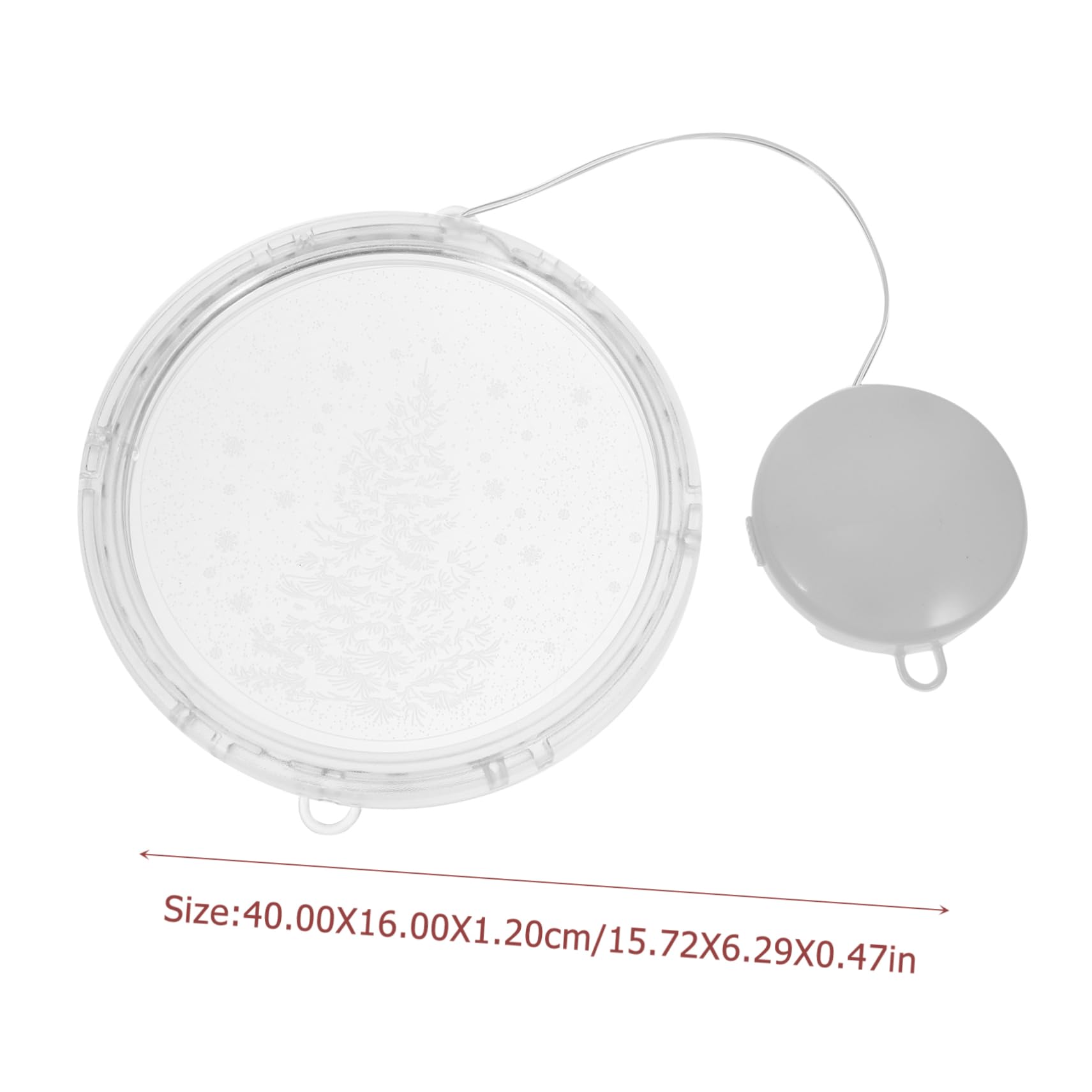 Unomor Christmas Acrylic Decorative Lights LED Suction Cup Light for Window Display Festive Holiday Decor for Bedroom Home School and Office Warm Non Battery