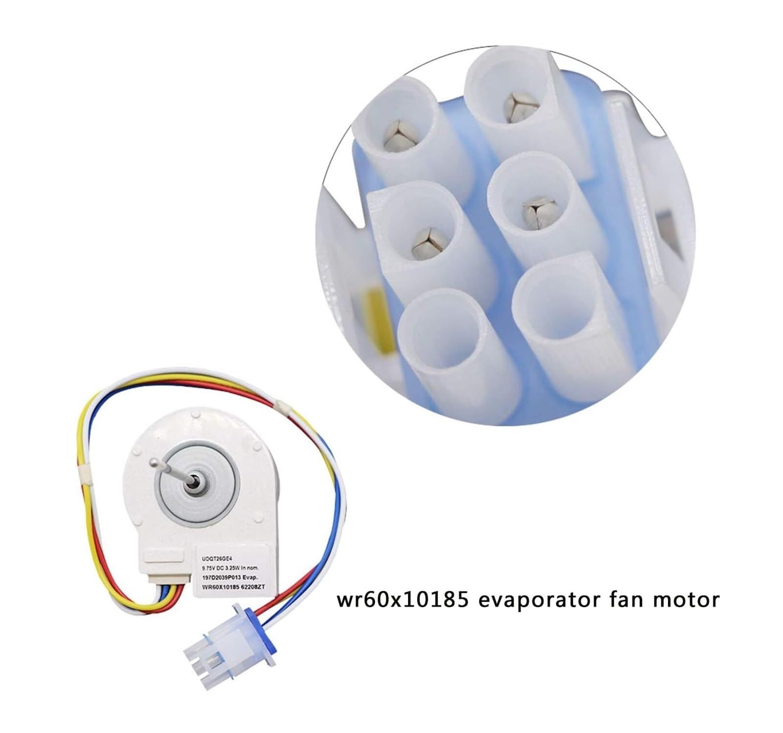 Motor De Ventilador De Refrigerador WR60X10185, Compatible Con GE,WR23X10353 WR23X10355 WR23X10364 PS1019114 AP3875639 WR60X10043 UDQT26GE
