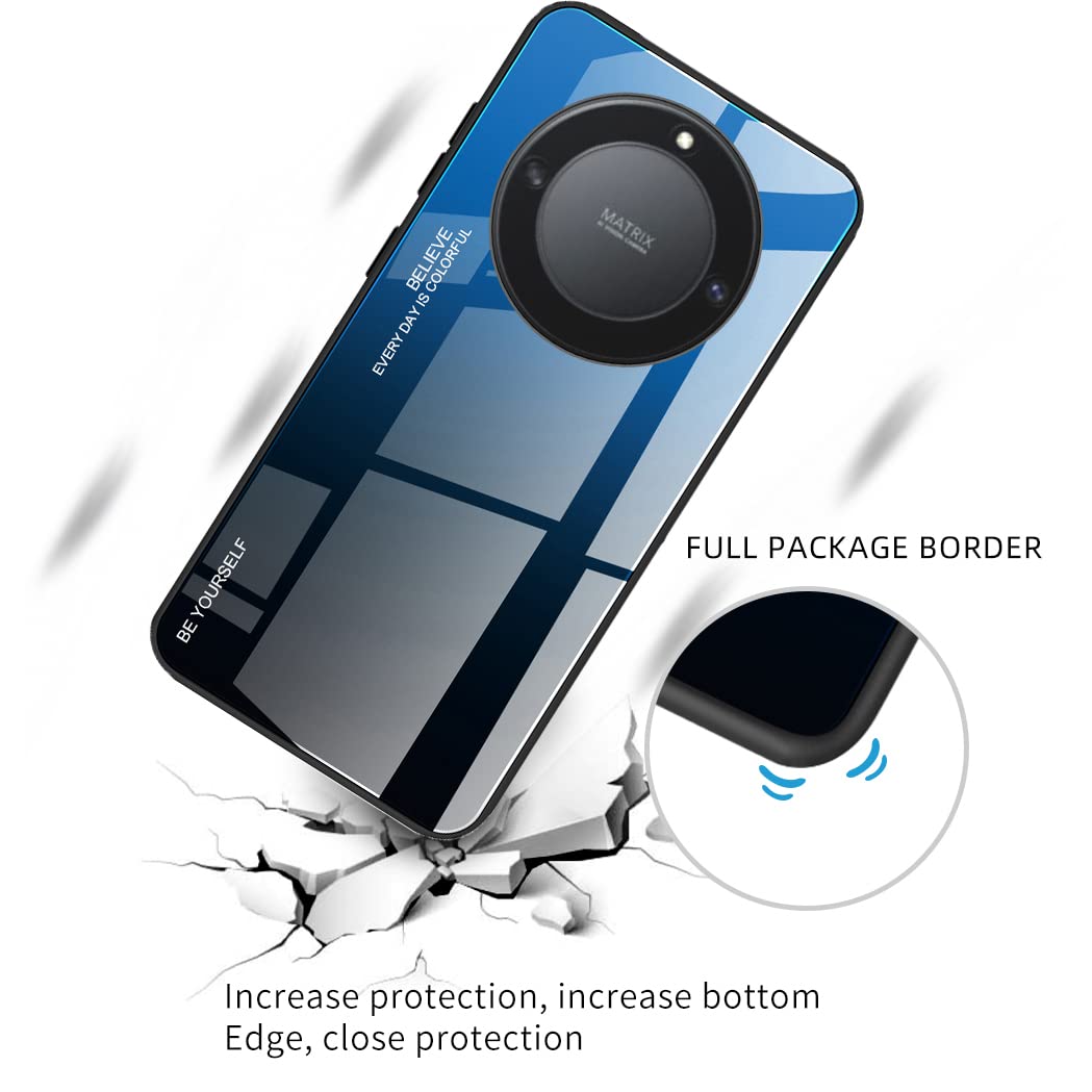 Cover per Honor Magic5 Lite 5G/Magic5 Lite, Custodia Protettiva con Supporto, Robusto Antiurto TPU Dual Layer Armour Case - Grigio