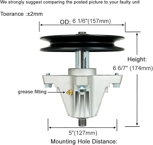 Miniatura 2 de q&p Kit de reconstrucción de cubierta de 42 pulgadas LT2000 incluye (2) husillo 618-04822 618-04822A (2) polea tensora 756-04129 956-04129 (1)