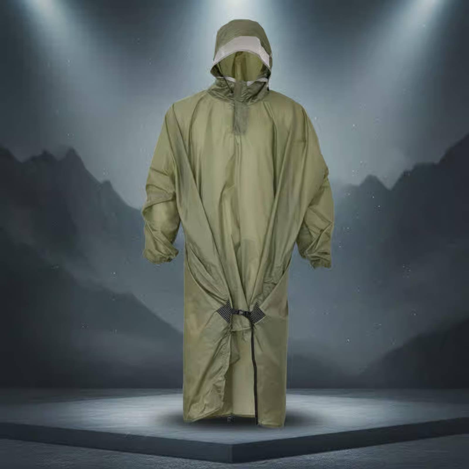 Poncho Randonnée Compact Imperméable Sac à Dos Double Usage Poncho Léger pour Randonneurs, Alpinistes, Pêche