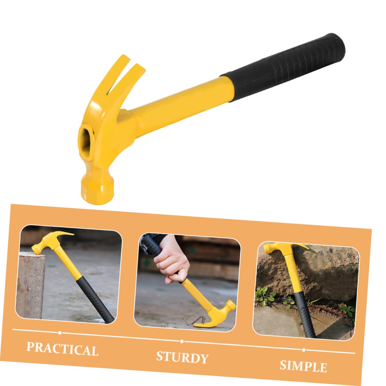 ARTIBETTER Claw Hammer Framing Hammer Nailing Hammer Hammers Woodworking Tools Wall Nail Remover Universal Fixing Hammer Home Repairing Hammer Non Slip Handle Hammer High-carbon Steel