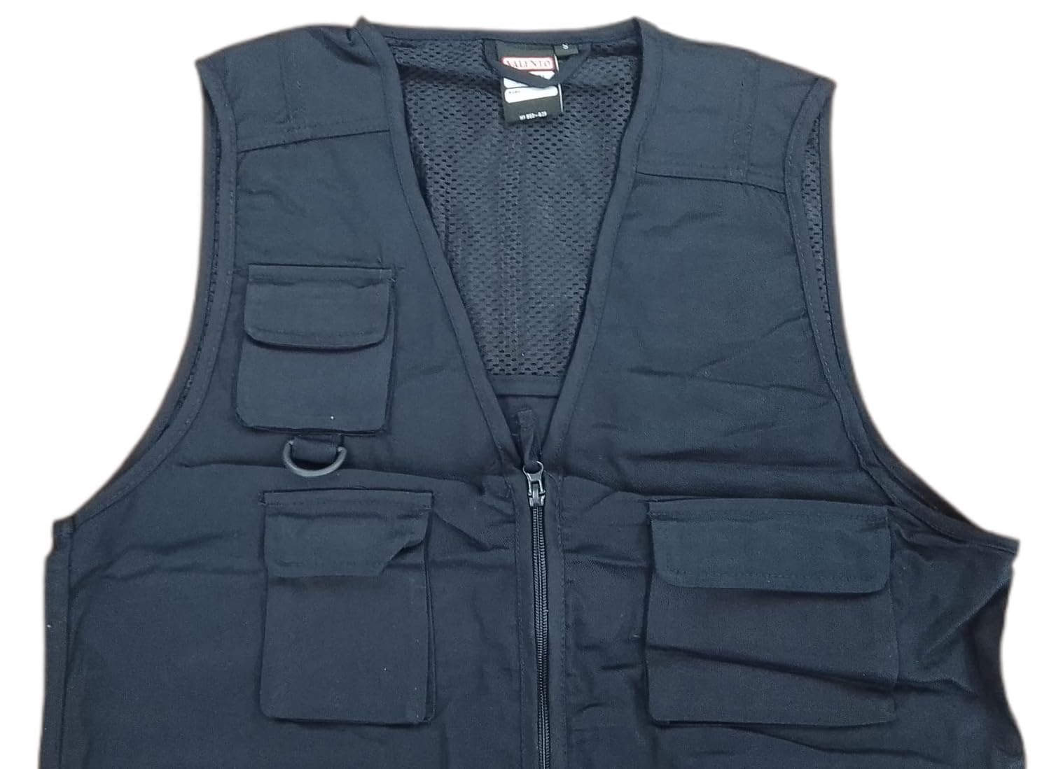 Genérico Chaleco Multibolsillos Transpirable Safari | Ideal para Trabajo, Aventura | Sarga Resistente y Confortable | Muchos Bolsillos = 9