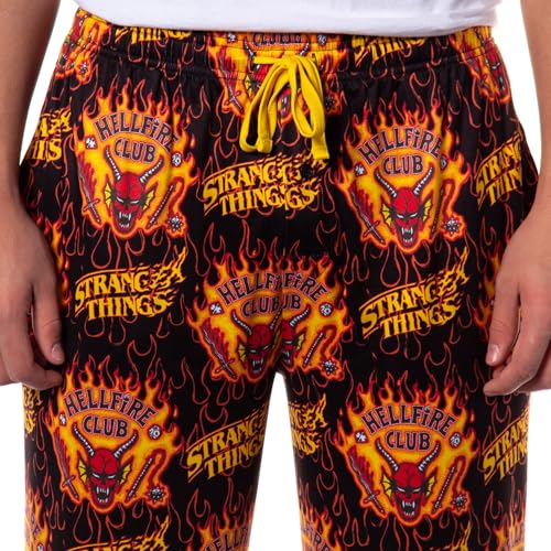 Stranger Things Pants Men's Hellfire Club Adult Lounge Sleep Pajamas3