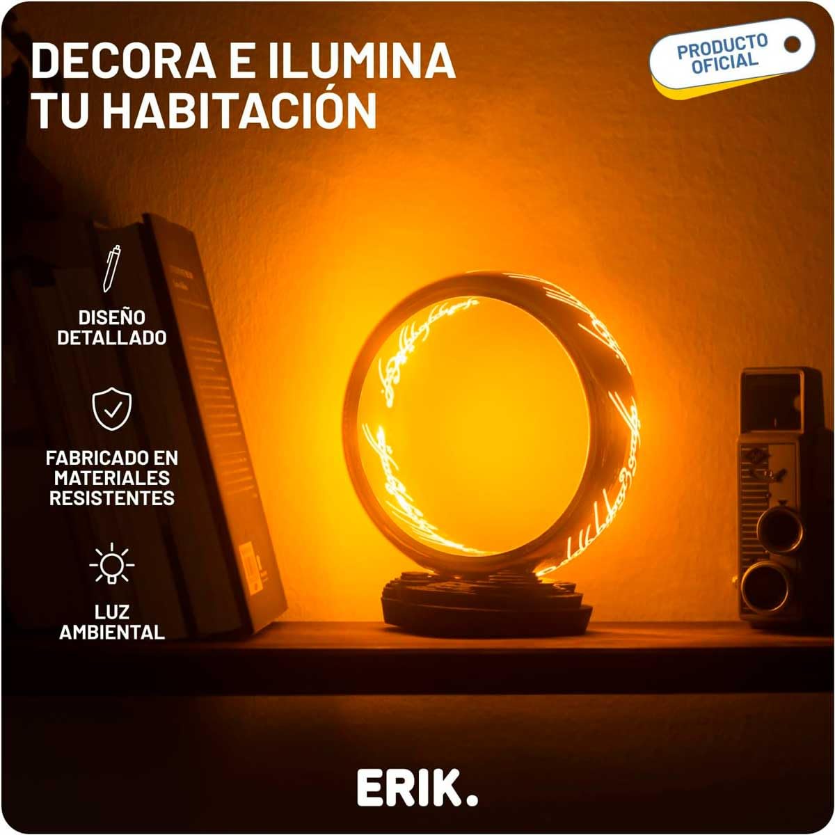 Grupo Erik LED Lampe Der Herr der Ringe Stimmungslicht Schreibtisch Nachttischlampe Fanartikel