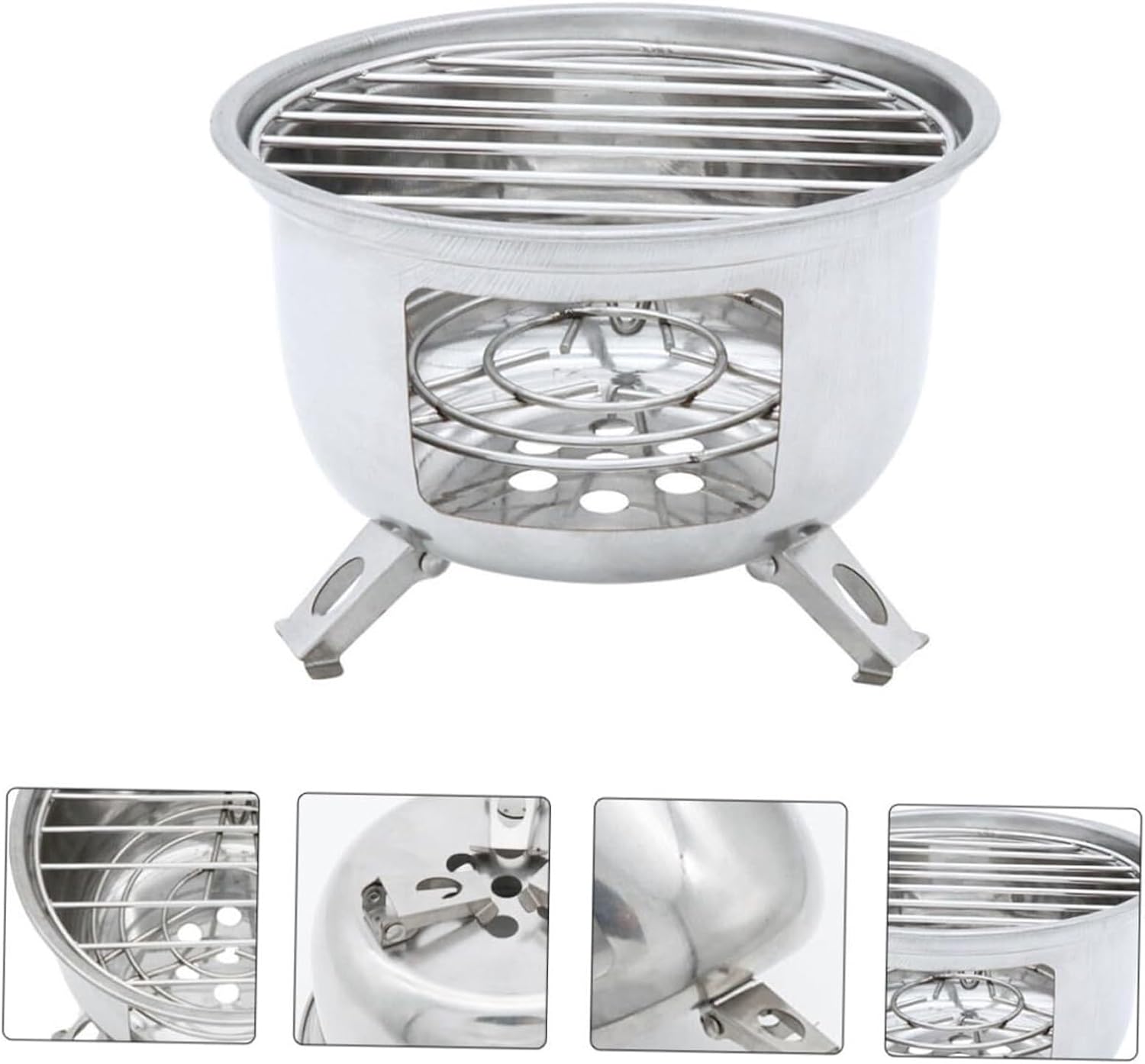 Portable Grill for Camping Compact Outdoor Barbecue Stove Camping Accessory for Hiking Picnics and Backyard Use