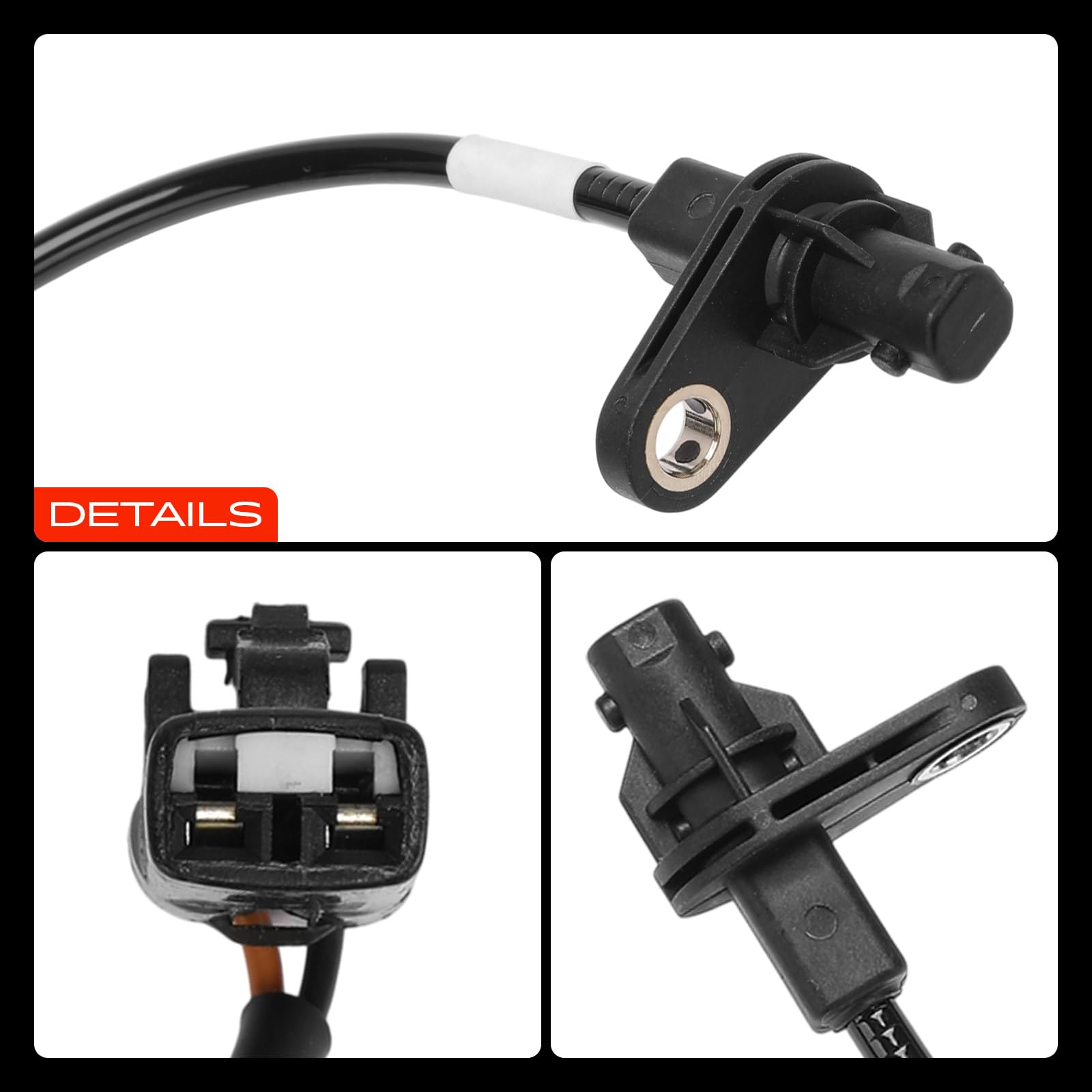 Frankberg Sensor de velocidad de ruedas Sensor ABS 2 Polos Compatible con Carens IV 16 GDi 17 CRDi 20 GDi 2013-2025 Replace# 51718,31986