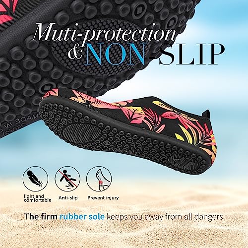 Image of Homitem Water Shoes for Women Men Aqua Socks Swim Beach Pool River Slip-On Barefoot Quick-Dry Vacation Cruise Essentials Accessories for Yoga Kayak Sports