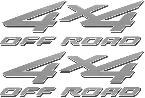 Calcomanías todoterreno 4x4 (plateadas)  2002 a 2008 se adapta a la caja de camioneta Ford