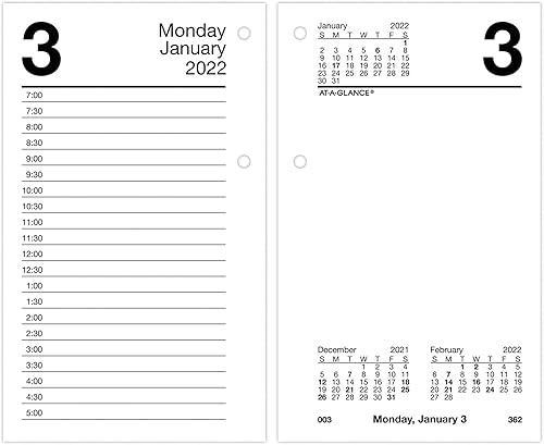 Miniatura 9 de AT-A-GLANCE - Recambio para calendario de escritorio diario para 2022, 9 x 15 cm, hojas sueltas (E71750)