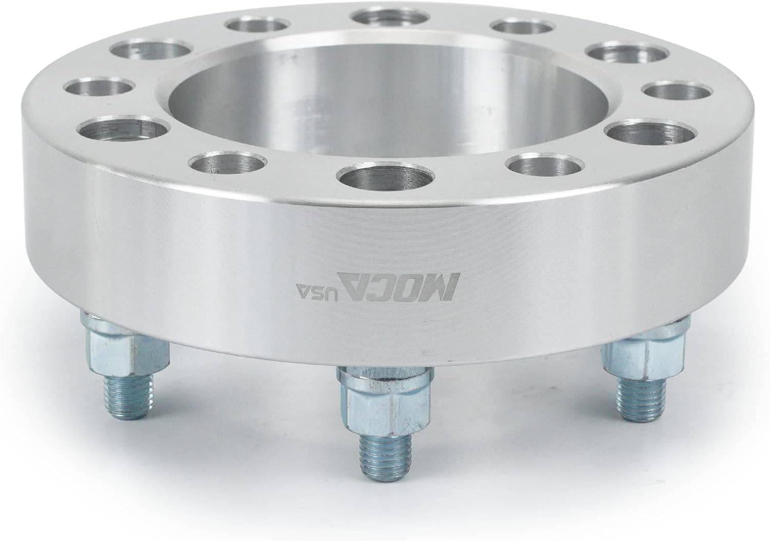 MOCA 38.1mm 6x139.7 Hubcentric Wheel Spacers (106mm Bore) - M12x1.5 Studs for Toyota FJ Cruiser Fortuner & for Lexus GX J150 & for Hyundai Terracan (Silver, Pack of 4)