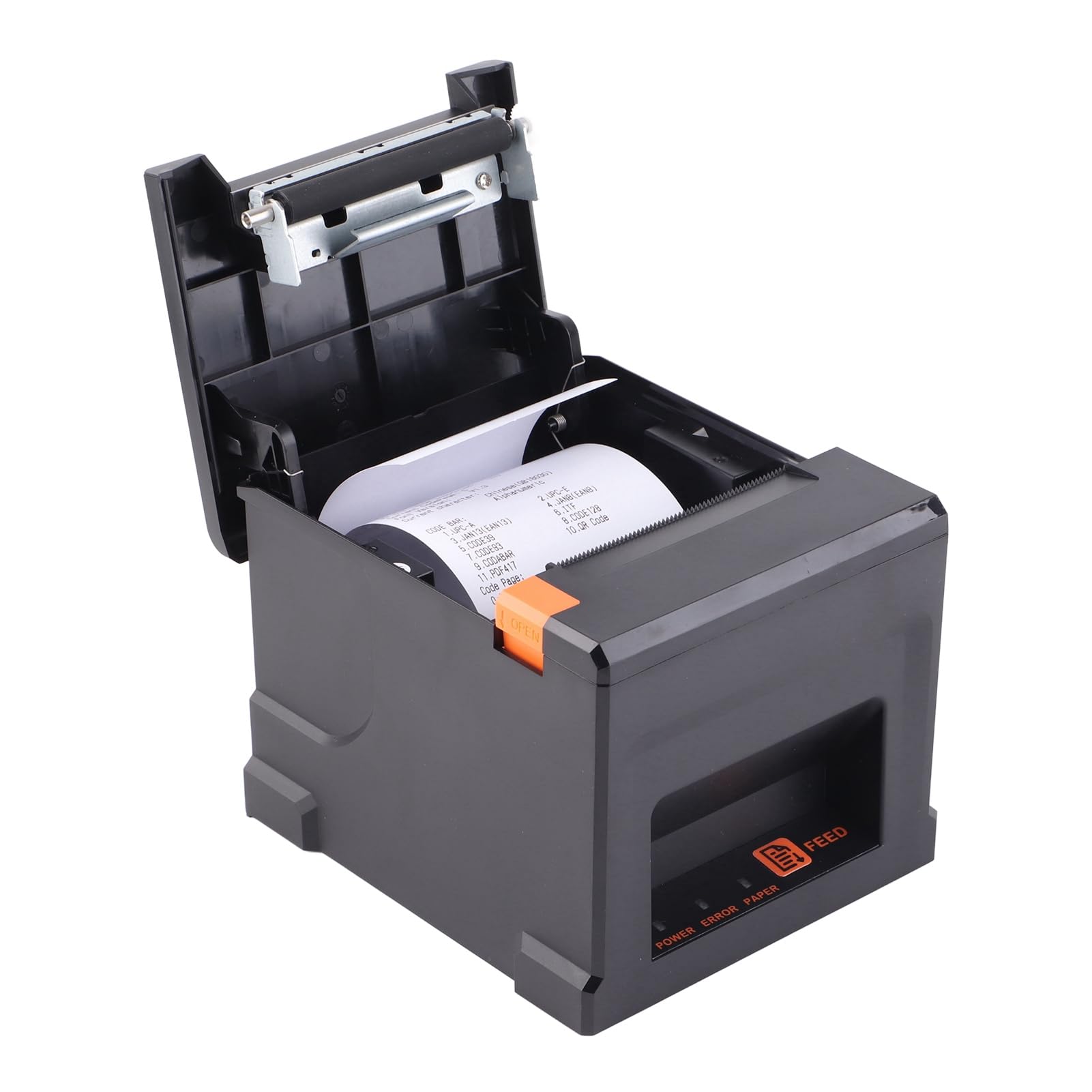 Jectse Stampante per Ricevute Stampante Termica Ad Alta velocità a Basso Rumore da 100-240 V Stampante Termica per Raccolta IP Automatica da 80 Mm per di Ristorazione (Spina