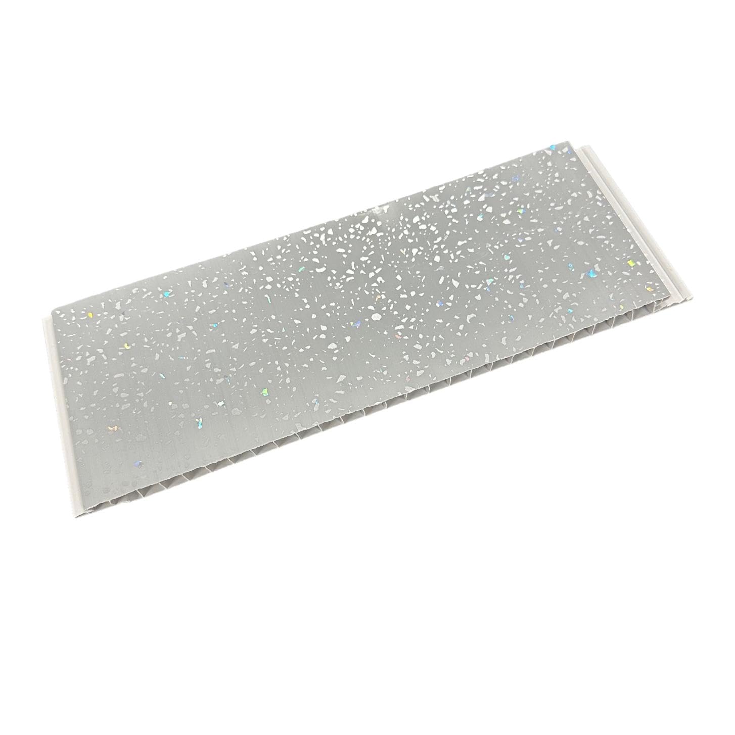 Dbs Grey Sparkle 8Mm Sample Piece Bathroom Wall Panels Pvc Wet Wall Cladding Sample