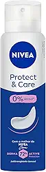 NIVEA Desodorante Aerossol Protect & Care 150ml - O equilíbrio perfeito entre proteção e cuidado para as suas axilas