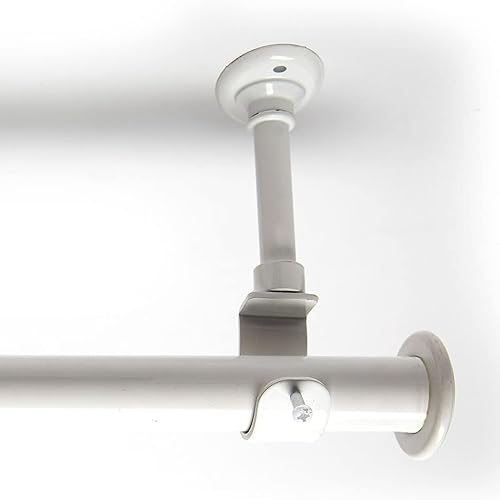 Miniatura 14 de roomdividersnow Hanging Barras de cortina con soportes, tamaños disponibles de 36 in-168in Amplia