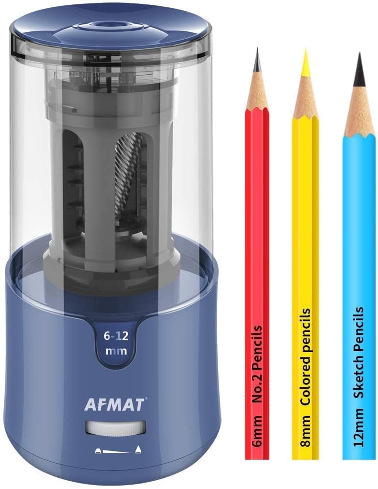 Image showing different pencil types compatible with the sharpener
