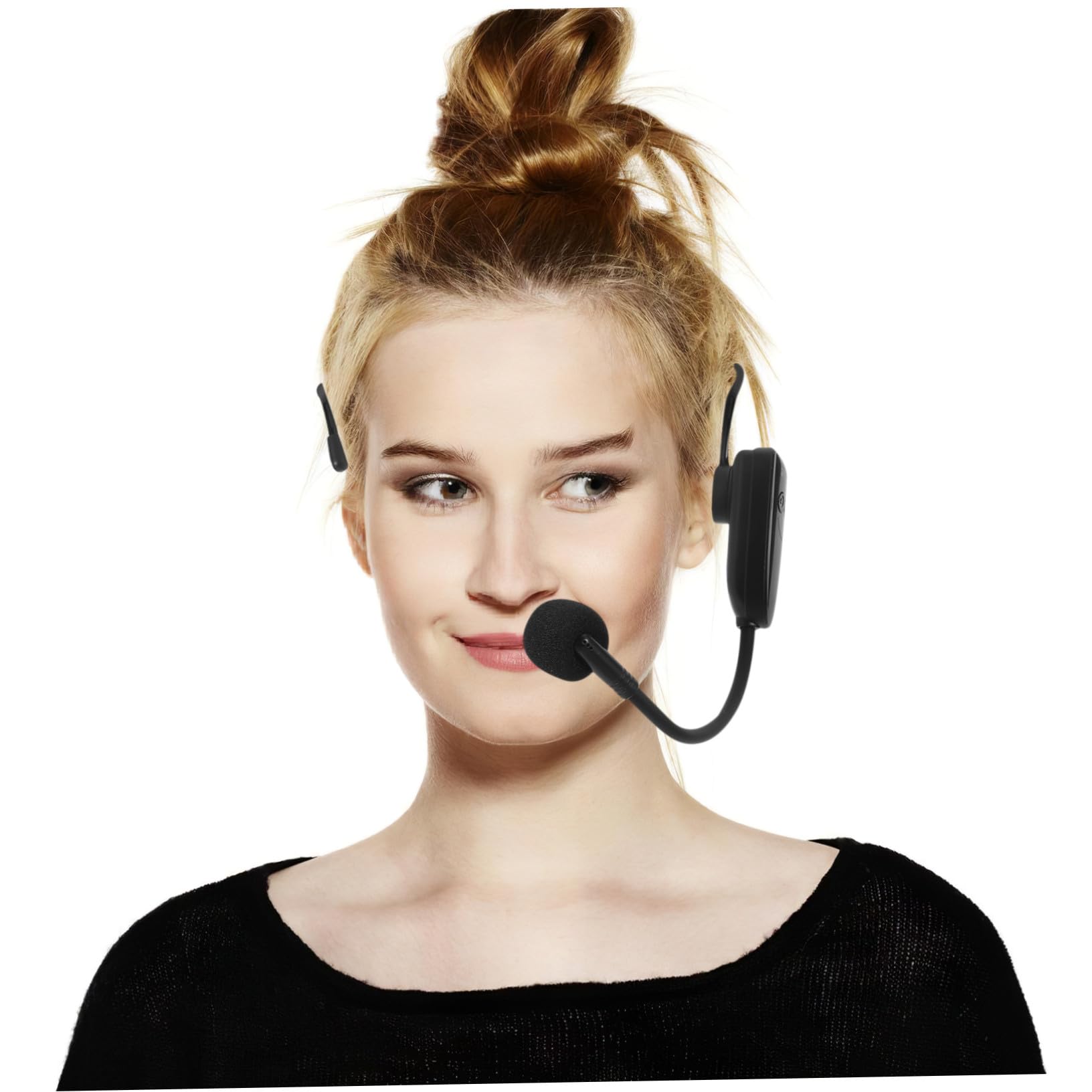 FRCOLOR Micrófono Inalámbrico para Profesores con Auriculares Sistema de Altavoces Apto para Enseñanza Instructores de Fitness Guías Turísticos Color Micrófono de Mano Profesional